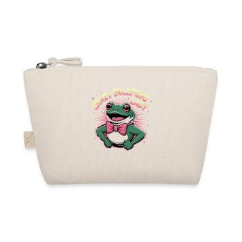 Crazy Bullfrog Lady Funny Bullfrog With - Organic Pouch - nature - Front