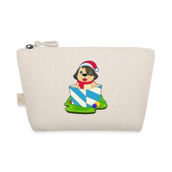 Dog Christmas Christmas Hat - Organic Pouch - nature - Front