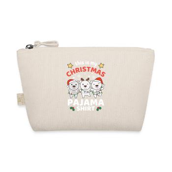 Christmas Polar Bear Christmas Pajamas - Organic Pouch - nature - Front