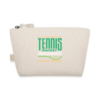 Tennis Racket Tennis Player Design - Organic Pouch - nature - Front