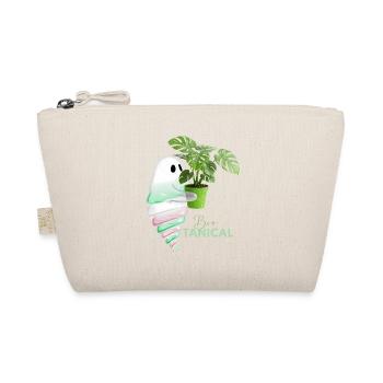 Tropischer Monstera und Glossy Zapfen - Bio-Täschchen - Natur - Vorne