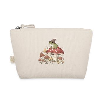 Mushroom wizard with frog - Organic Pouch - nature - Front