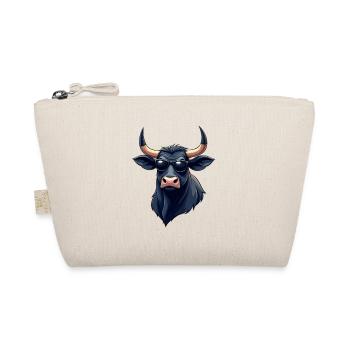Taureau avec des lunettes de soleil et des cornes - Trousse biologique - nature - Devant