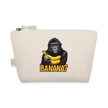 Gorilla with bananas - Organic Pouch - nature - Front