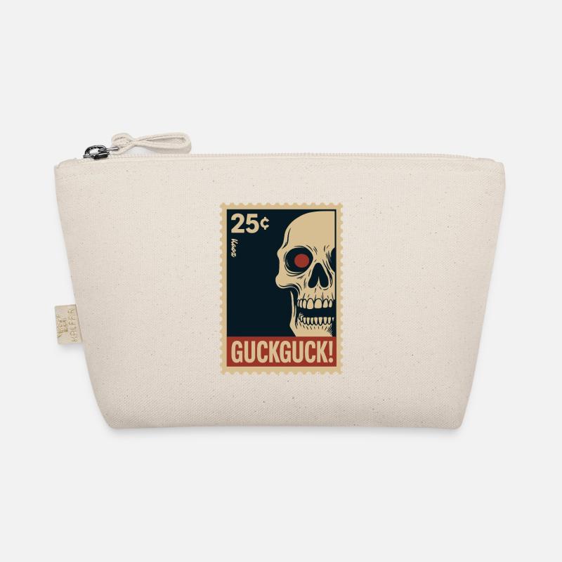 Skull Stamp Look Look Hello Organic Pouch