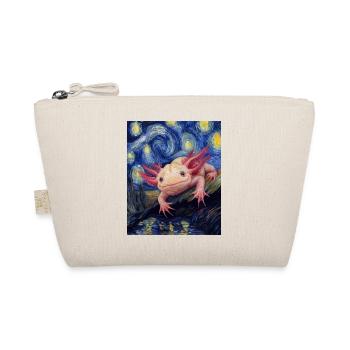 Axolotl Van Gogh Style Nuit étoilée - Trousse biologique - nature - Devant