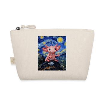 Axolotl Van Gogh Style Nuit étoilée - Trousse biologique - nature - Devant