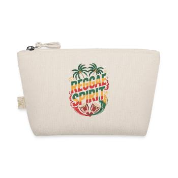  Reggae Spirit Tropische Palmen Djembe Trommeln - Bio-Täschchen - Natur - Vorne