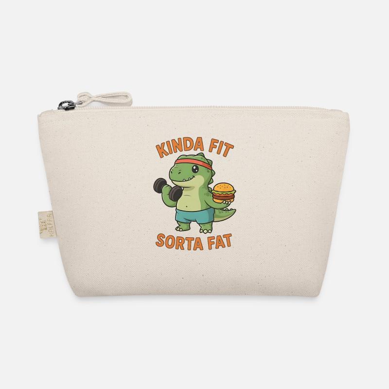 Kinda Fit Sorta Fat Drôle Gym Mignon Hippopotame Rétro Trousse biologique
