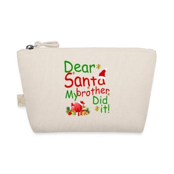 Cher Père Noël mon frère l’a fait chemise – Noël drôle - Trousse biologique - nature - Devant