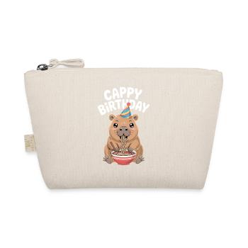 Capybara Ramen Capy Birthday Cappy Birthday - Organic Pouch - nature - Front