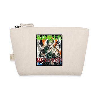 Héros d’anime avec couteau et crinière verte de cheveux - Trousse biologique - nature - Devant