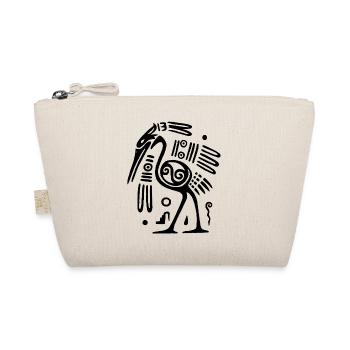 Black Totem Bird - Organic Pouch - nature - Front
