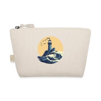 Lighthouse on a stormy sea - Organic Pouch - nature - Front