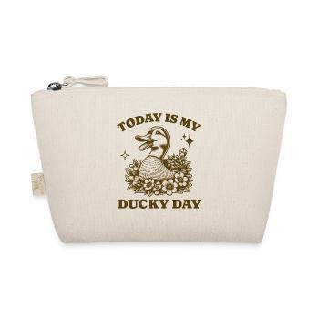 Today Is My Ducky Day Funny Duck Lover Retro Bird - Organic Pouch - nature - Front