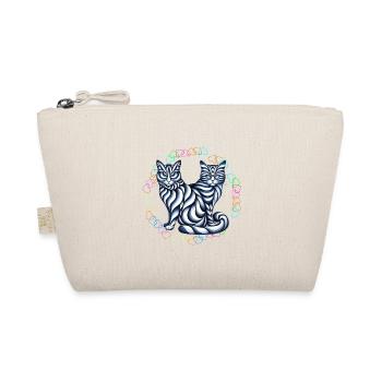 Retro Cats Cat 60s - Organic Pouch - nature - Front