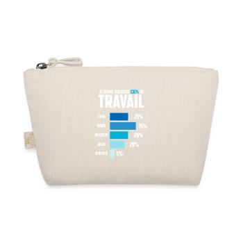I Always Give 100% to Work Humor Office - Organic Pouch - nature - Front