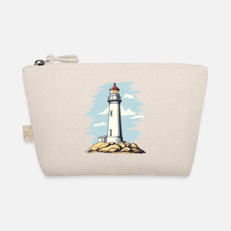 Motif côtier de phare sur le rocher Trousse biologique
