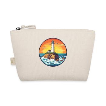 Lighthouse on the seashore at sunset - Organic Pouch - nature - Front
