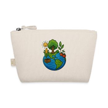 Natural earth with plants and sun - Organic Pouch - nature - Front