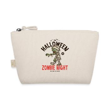 Gruseliger Zombie Mumienschädel Halloween Design - Bio-Täschchen - Natur - Vorne
