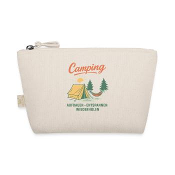 Camping Aufbauen Entspannen Wiederholen Natur - Bio-Täschchen - Natur - Vorne
