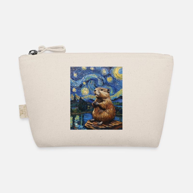 Bieber Van Gogh Style Starry Night Organic Pouch
