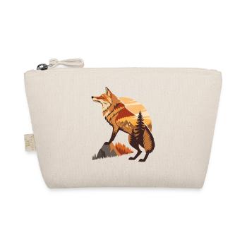 Wald Landschaft mit Fuchs Natur Fuchs Tiere  - Bio-Täschchen - Natur - Vorne