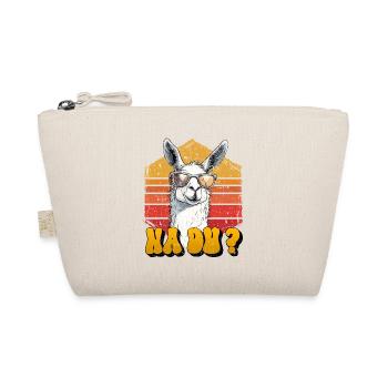Alpaka Fan NA DU? Retro Lama Lustiges - Bio-Täschchen - Natur - Vorne