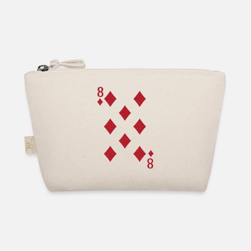 Card pattern 8 plaid design on clothing Organic Pouch