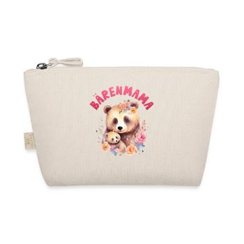 Expectant mother BEAR MAMA Funny - Organic Pouch - nature - Front