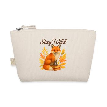  Stay Wild – Herbstlicher Fuchs - Bio-Täschchen - Natur - Vorne