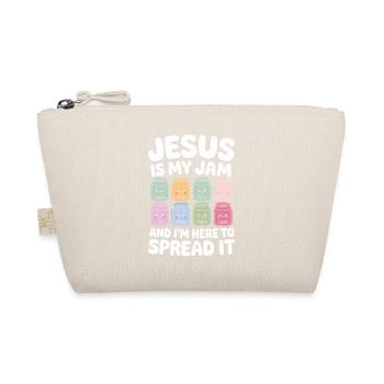 Jesus Is My Jam: Faith, Hope, Peace, - Organic Pouch - nature - Front
