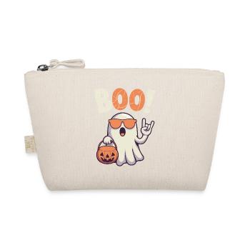 Boo! Cool ghost design for Halloween fans - Organic Pouch - nature - Front