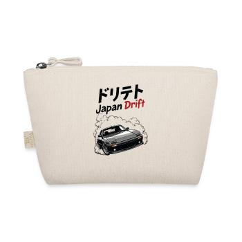 Japan Drift Car Illustration - Organic Pouch - nature - Front