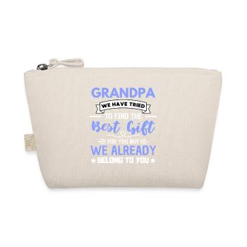 Grandpa Family Love Quote - Bio-Täschchen - Natur - Vorne