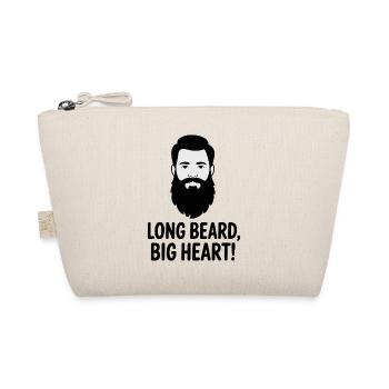 Illustration d'une longue barbe et d'un grand cœur - Trousse biologique - nature - Devant
