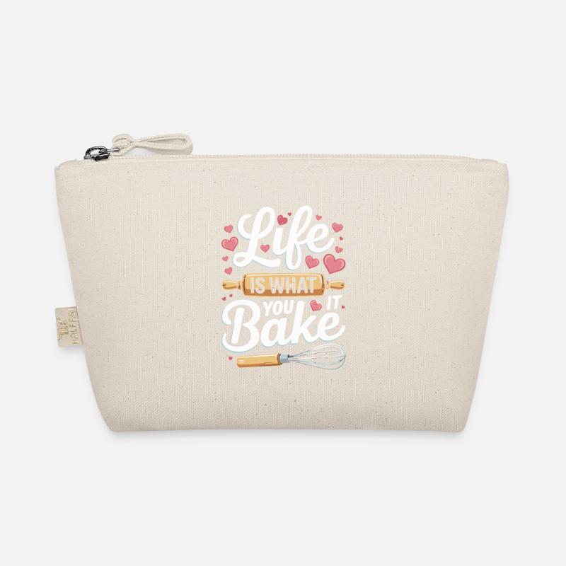  Life Is What You Bake It Backen Spruch Bio-Täschchen