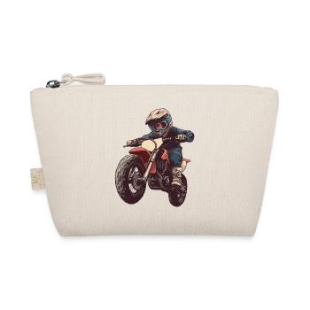 Adrenaline motocross rider - Organic Pouch - nature - Front