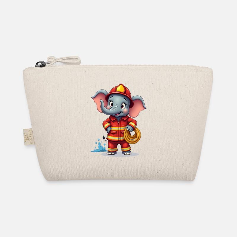 Firefighter elephant children's design Organic Pouch
