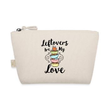 Leftovers are my Love – food saying - Organic Pouch - nature - Front