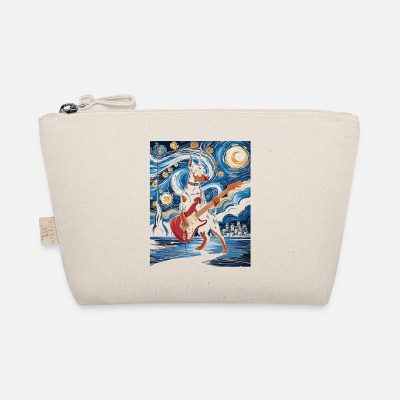Teckel avec guitare électrique dans le ciel étoilé Trousse biologique