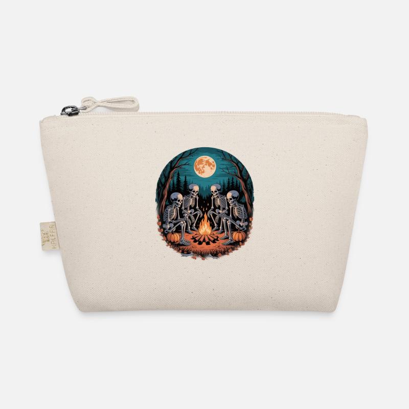 Skeleton Camper Hiker Bonfire Halloween Camping Bio-Täschchen