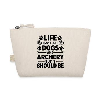 Tir à l’arc Dicton chiens Cadeau de tir à l’arc - Trousse biologique - nature - Devant
