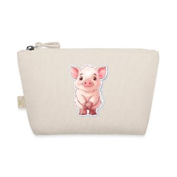 Pig Piglet - Organic Pouch - nature - Front