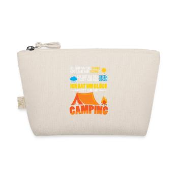 Camper Camping Caravan Saying - Organic Pouch - nature - Front