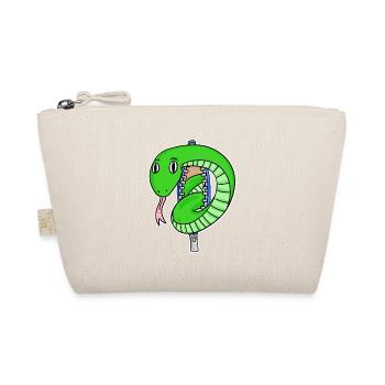 cute snake - Organic Pouch - nature - Front