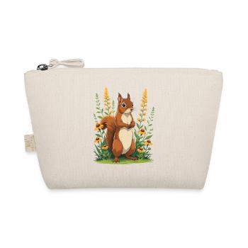 Charmant écureuil avec couronne de fleurs - Trousse biologique - nature - Devant