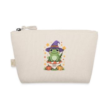 Grenouille sorcière sur champignon avec des citrouilles - Trousse biologique - nature - Devant