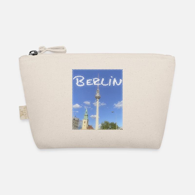 Berlin TV Tower Neon Design Organic Pouch